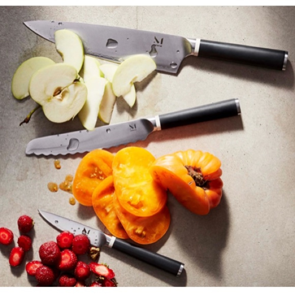 NEW Material knife trio gourmet foodie